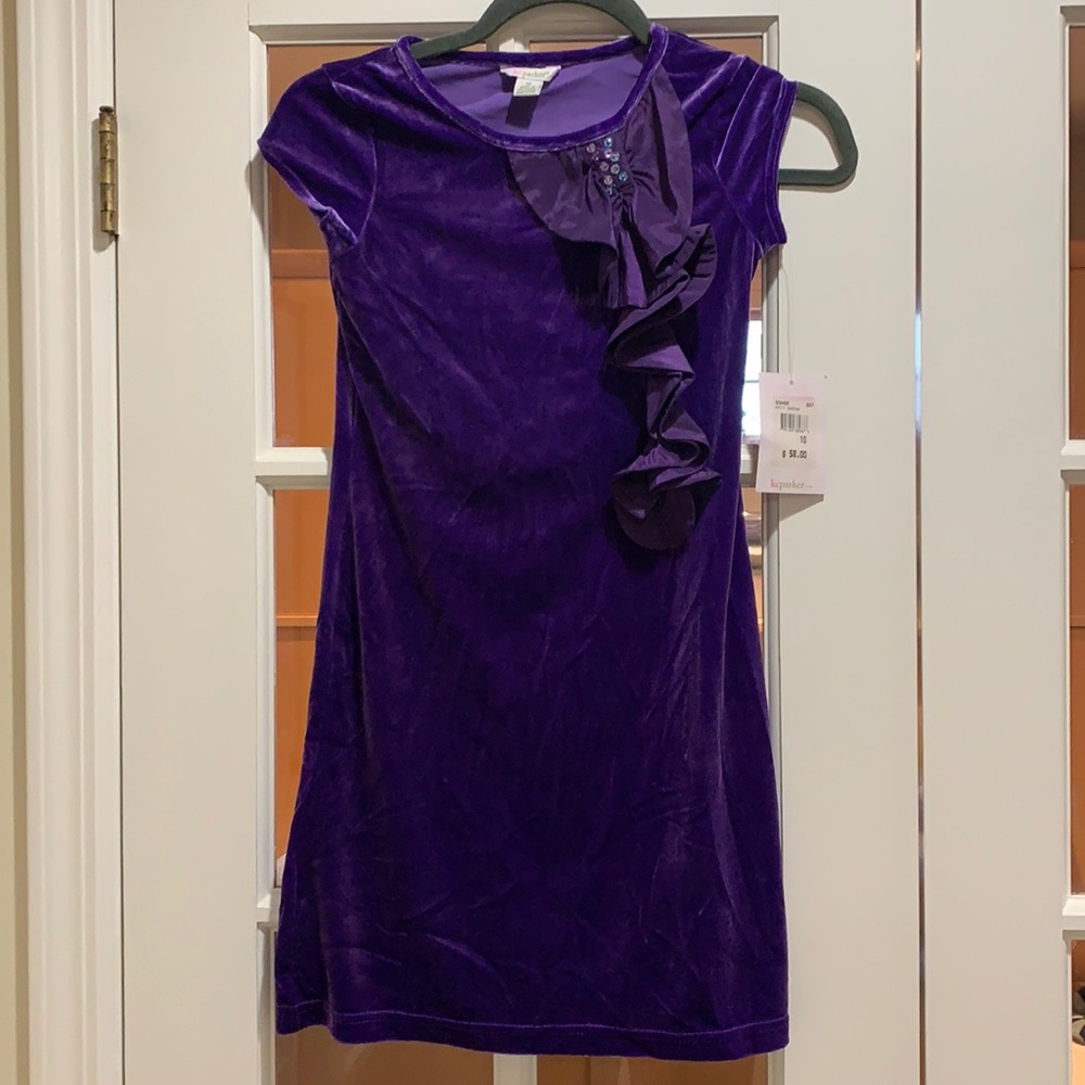 Beautiful purple velvet dress 👗-NWT